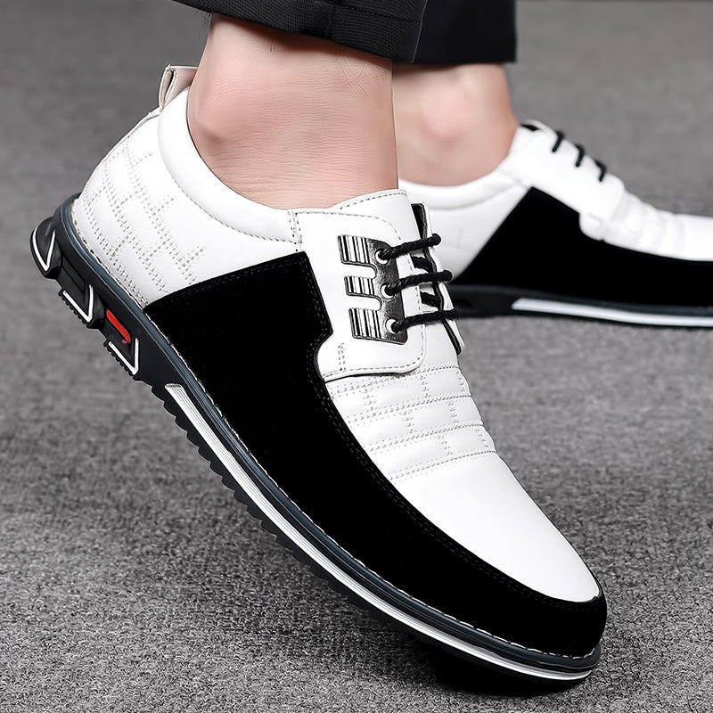 men's large size casual leather shoes