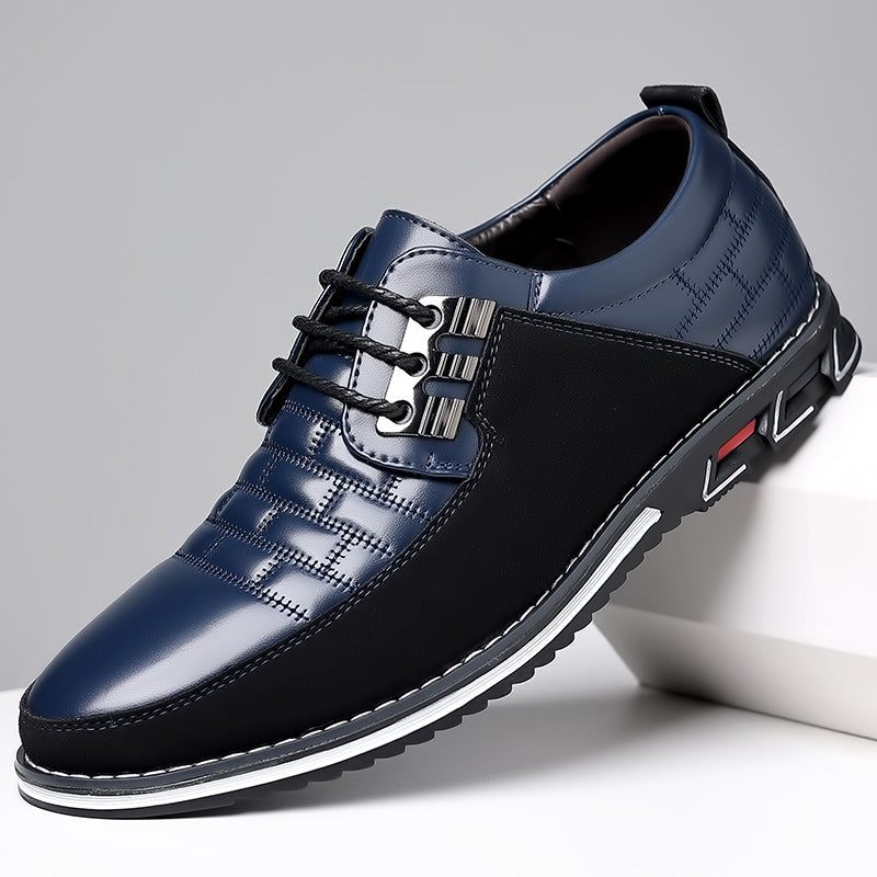 men's large size casual leather shoes