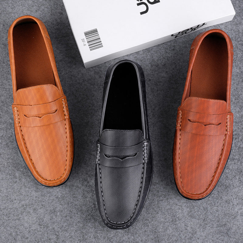 Men's Microfiber Leather Casual Shoes