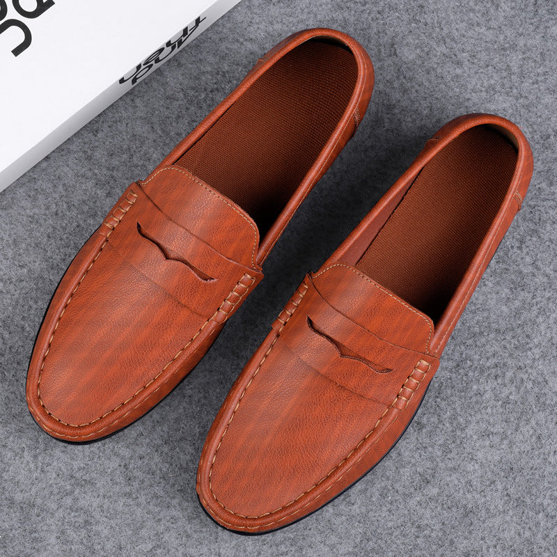 Men's Microfiber Leather Casual Shoes