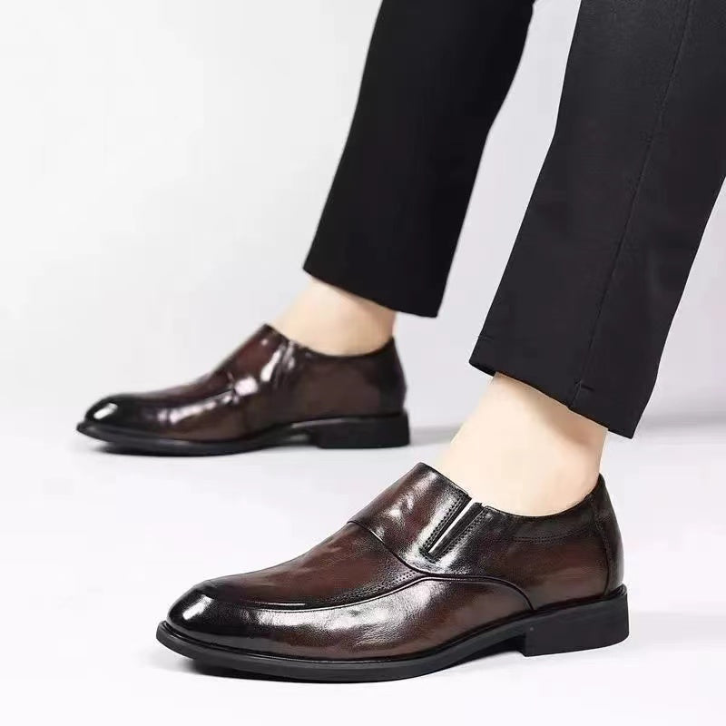 Men's soft leather casual shoes