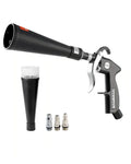 Car Cleaning Gun, 6-9.2 Bar High-Pressure Air Blow Gun with 2 Set Nozzles, 360° Rotating Nozzle for Complete Cleaning - Black