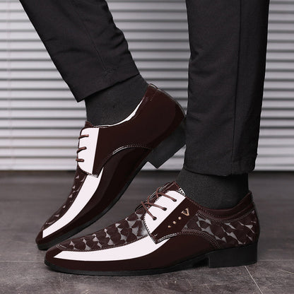 New shiny leather shoes